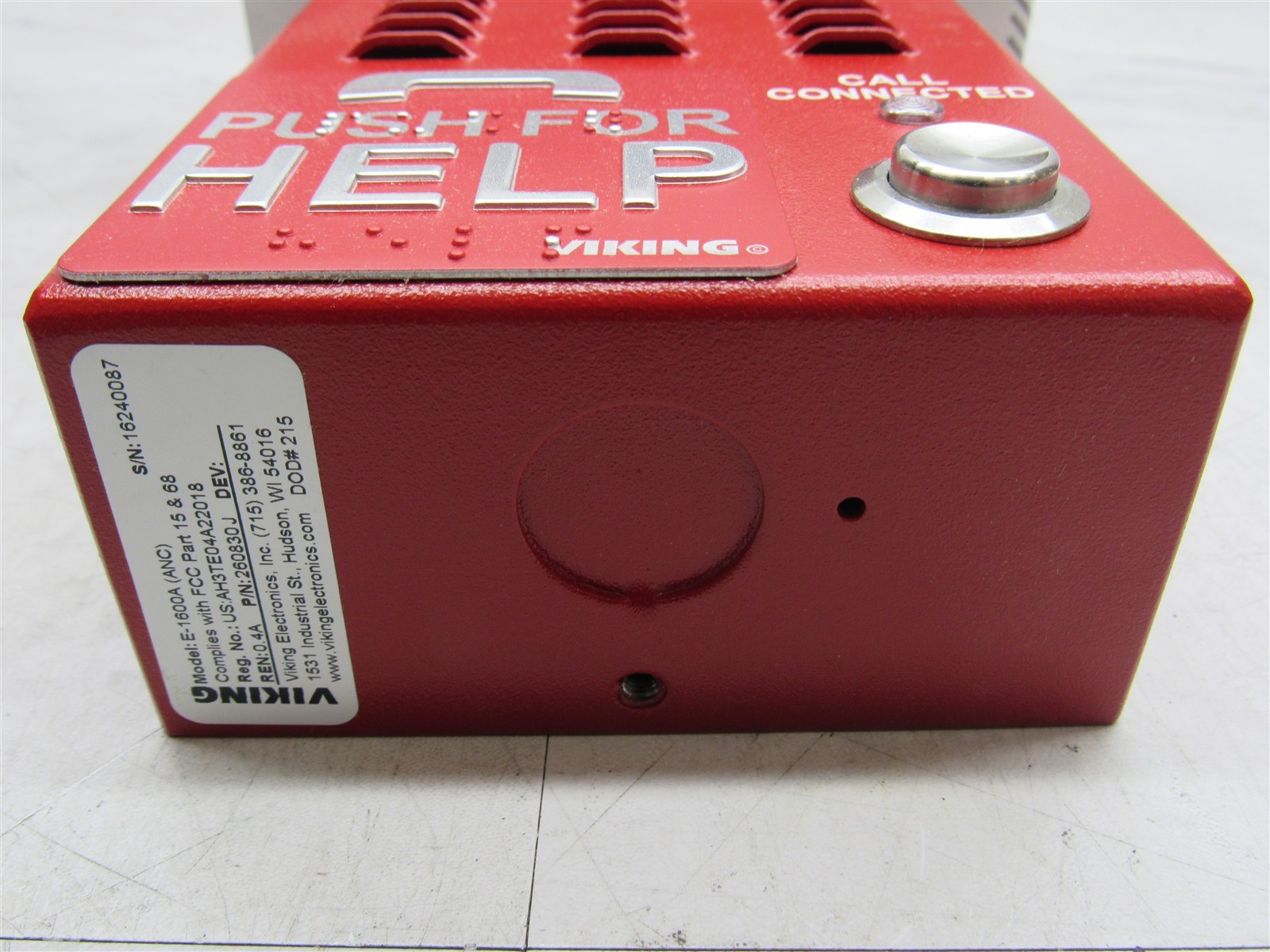 NEW Viking E-1600A ADA Compliant Red Emergency Phone