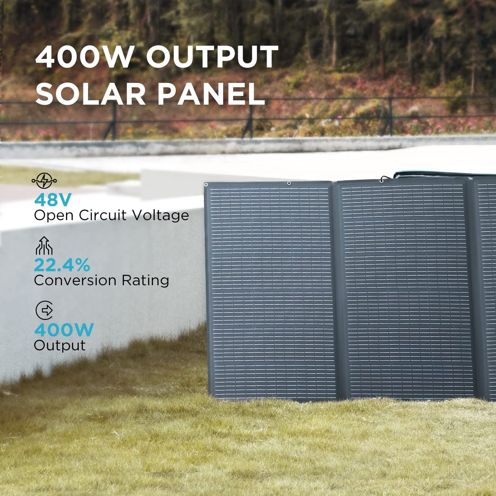 EcoFlow 400W Solar Panel Portable & Foldable For Canmpign, RV Refurbished
