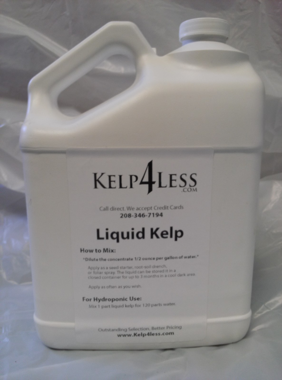 Liquid Kelp Extract Fertilizer 1 gallon Free Shipping Plant HEALTH soil HEALTH