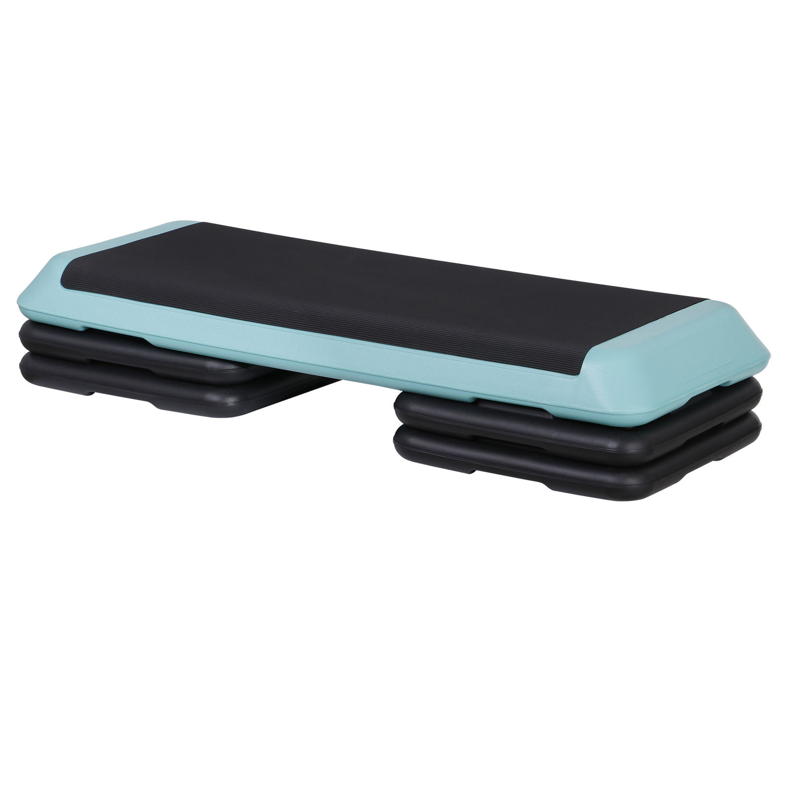 43" Adjustable Aerobic Exercise Step Platform Stepper in Fitness w/4 Riser Green