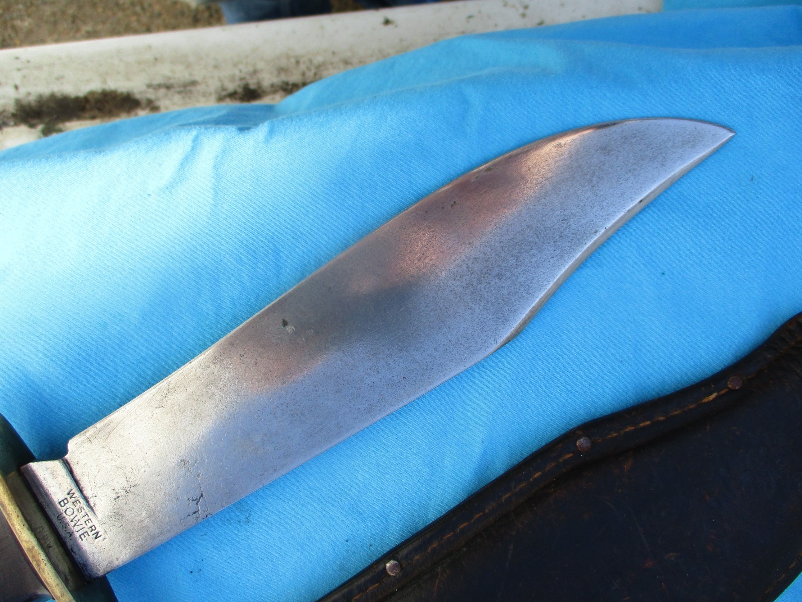 Vintage Western Bowie Knife 1960s Vietnam Era Old Used (Not Marked W49)