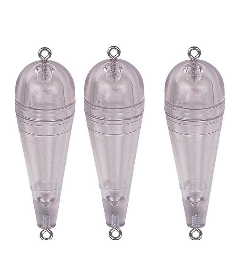 Rainbow Plastics Package of 3 Torpedo Bubble Floats Choice of Color and Size