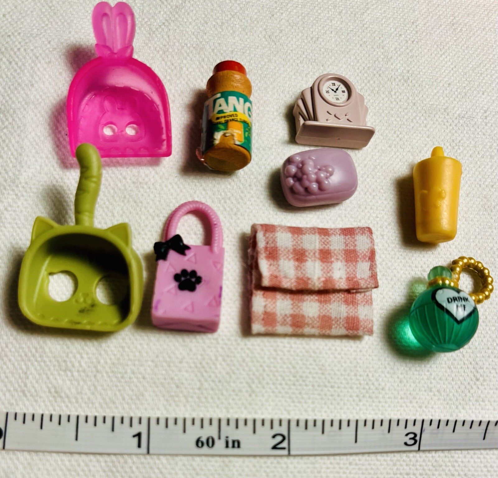 88 Piece + Girls Mixed Toy Lot Mini Dolls Pets Toys Food Mini Brands Figurines +