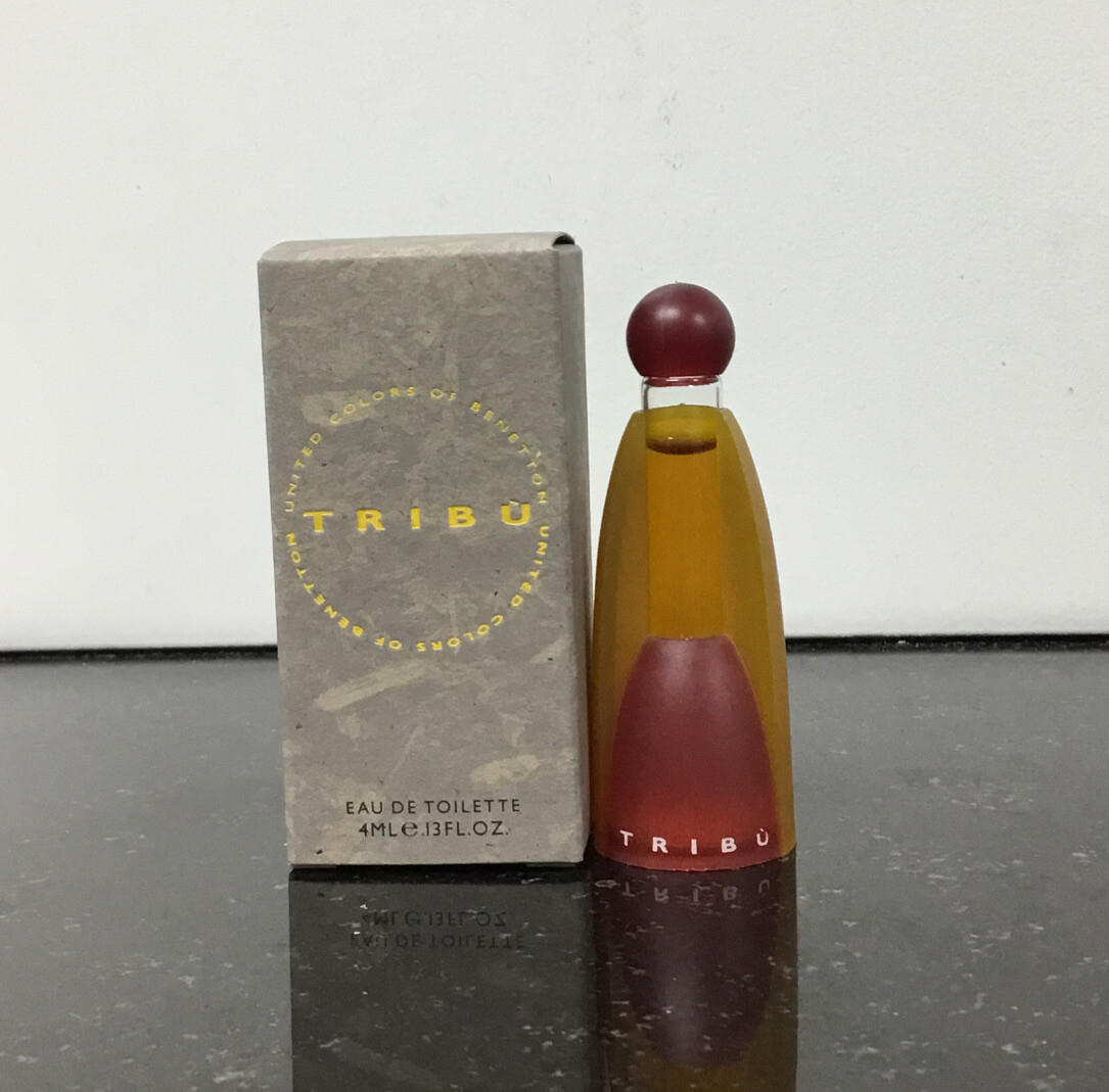 RARE Mini Parfum TRIBU * Benetton EDT 4ml/0,13Fl oz NIB