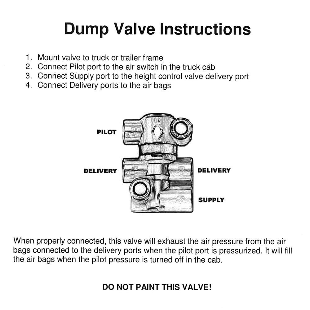 Rapid Dump Air Suspension Valve 032195