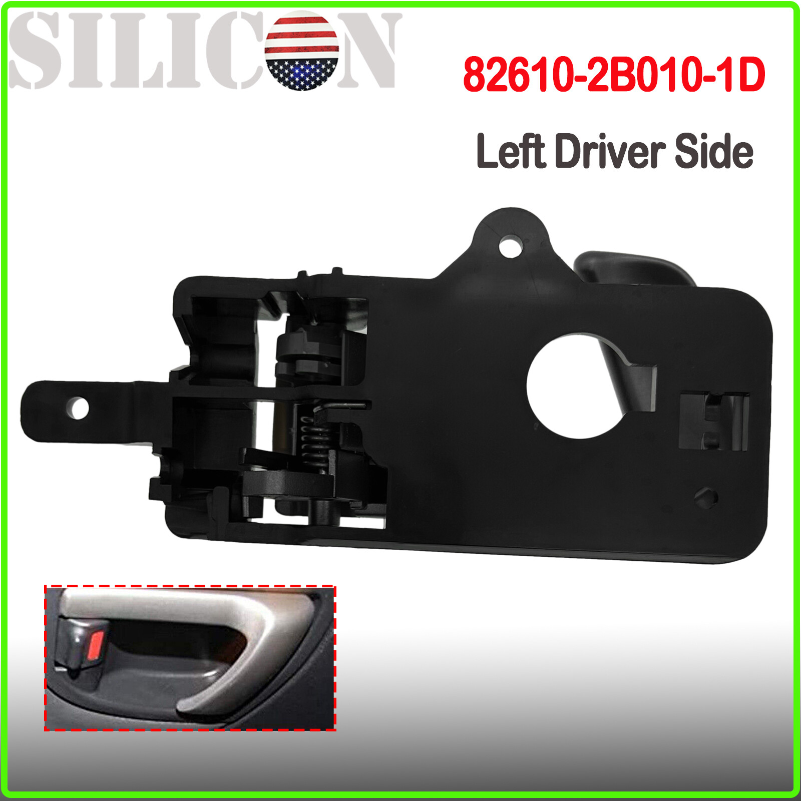 Interior Inner Inside Door Handle Driver Side Fit For Hyundai Santa Fe 2007-2012