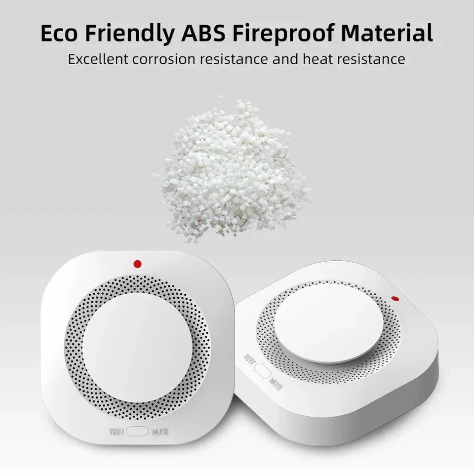 Smoke Detector, 2 in 1 & Smoke Alarm,Fire Detector Home Security Smoke Detector