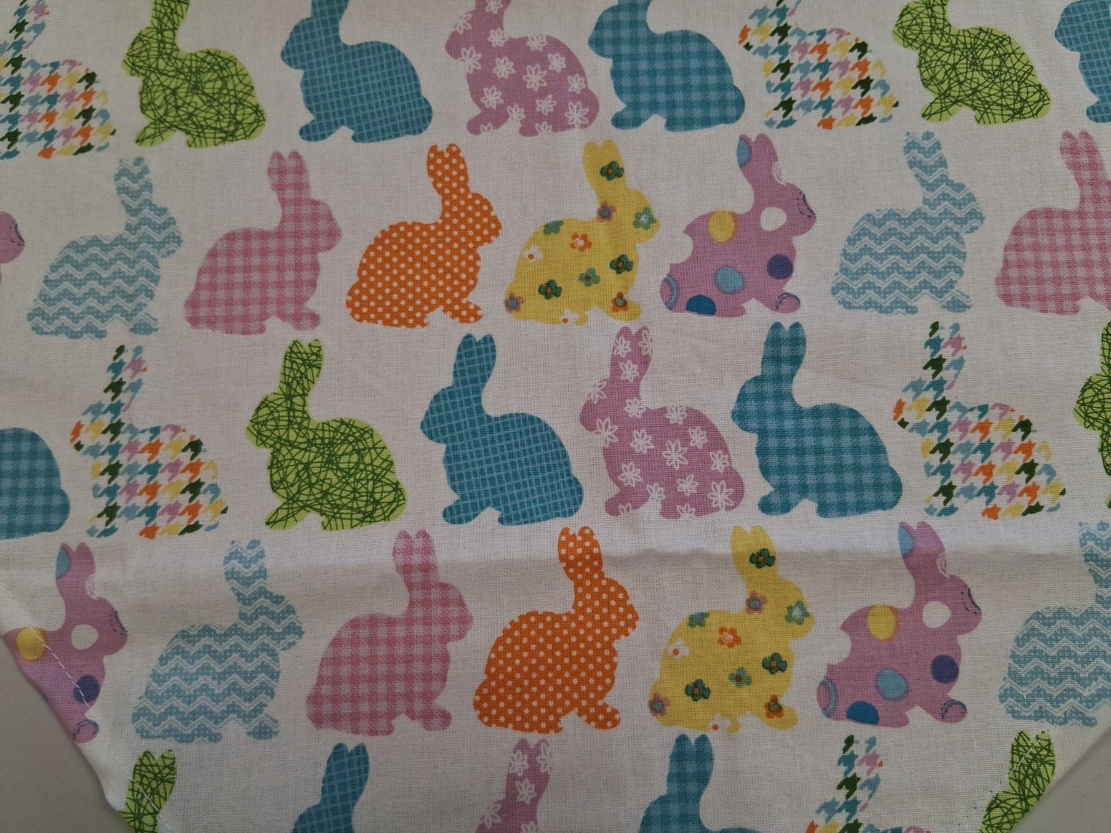 Dog Bandana/Scarf, Tie On, Colorful, Easter Bunnies, S, L