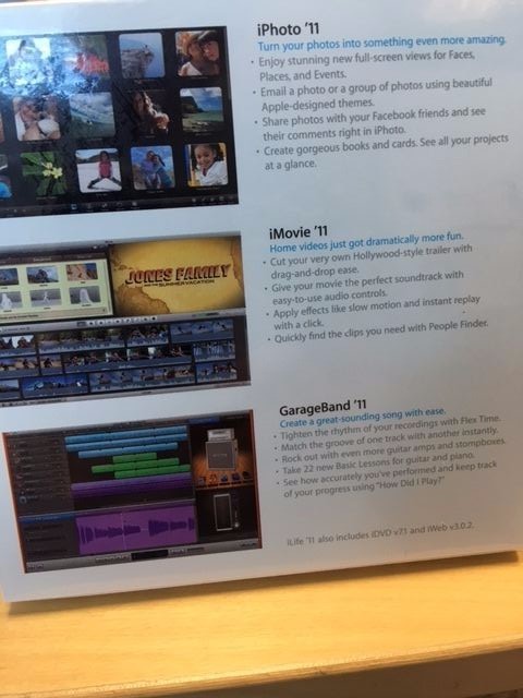 Mac Apple iLife 11 - 1 User Full Version MC623Z/A Macintosh DVD in sealed box