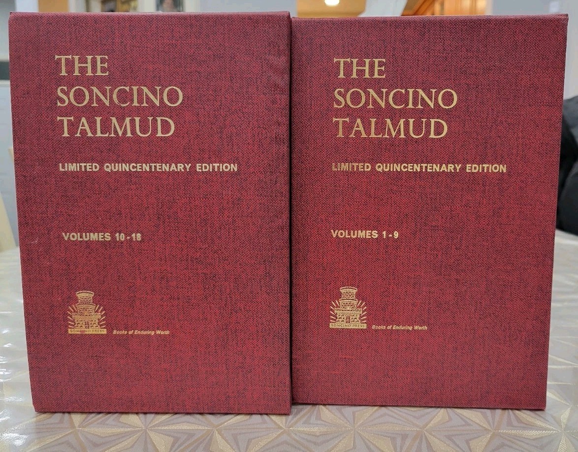 COMPLETE ***NEW*** Soncino Babylonian Talmud 18 Vol Set ENGLISH