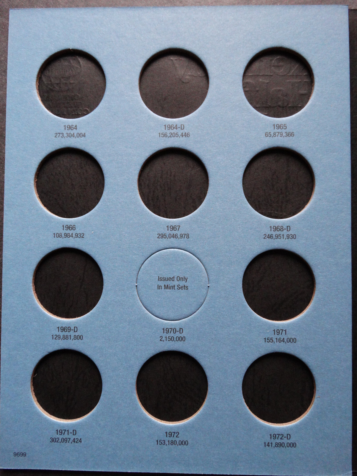 Set of 4 - Whitman Kennedy Half Dollar Coin Folders Number 1-4 1964-2025 Book