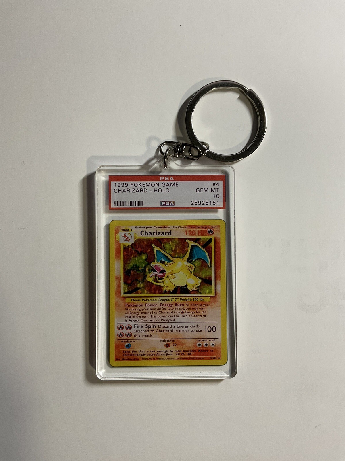 Key Issue Keychains™ - Charizard - PSA Homage - Pokemon - SALE!!