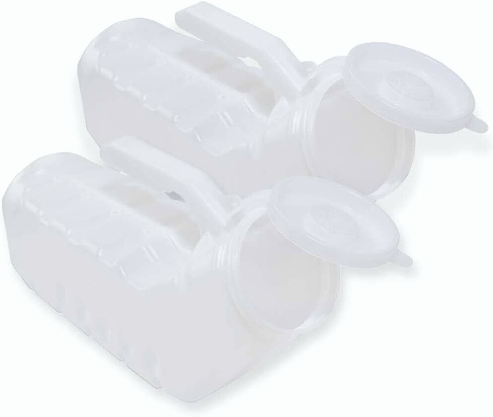 Urinals for Men (Pack of 2) Male Urinal with Odor-Shield Lid