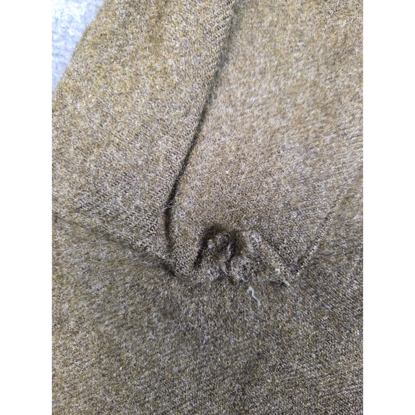 Vintage 1961 Bluvend Motecht Dutch Military Wool Pants Field Pants Brown 44