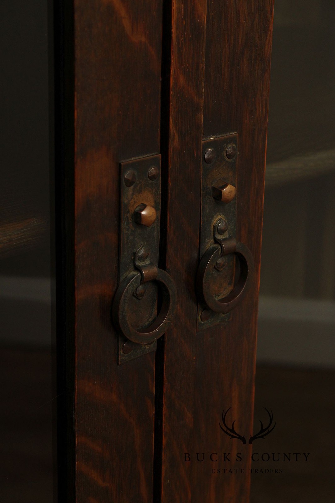 Limbert Antique Mission Oak Arts & Crafts Glass Door Bookcase