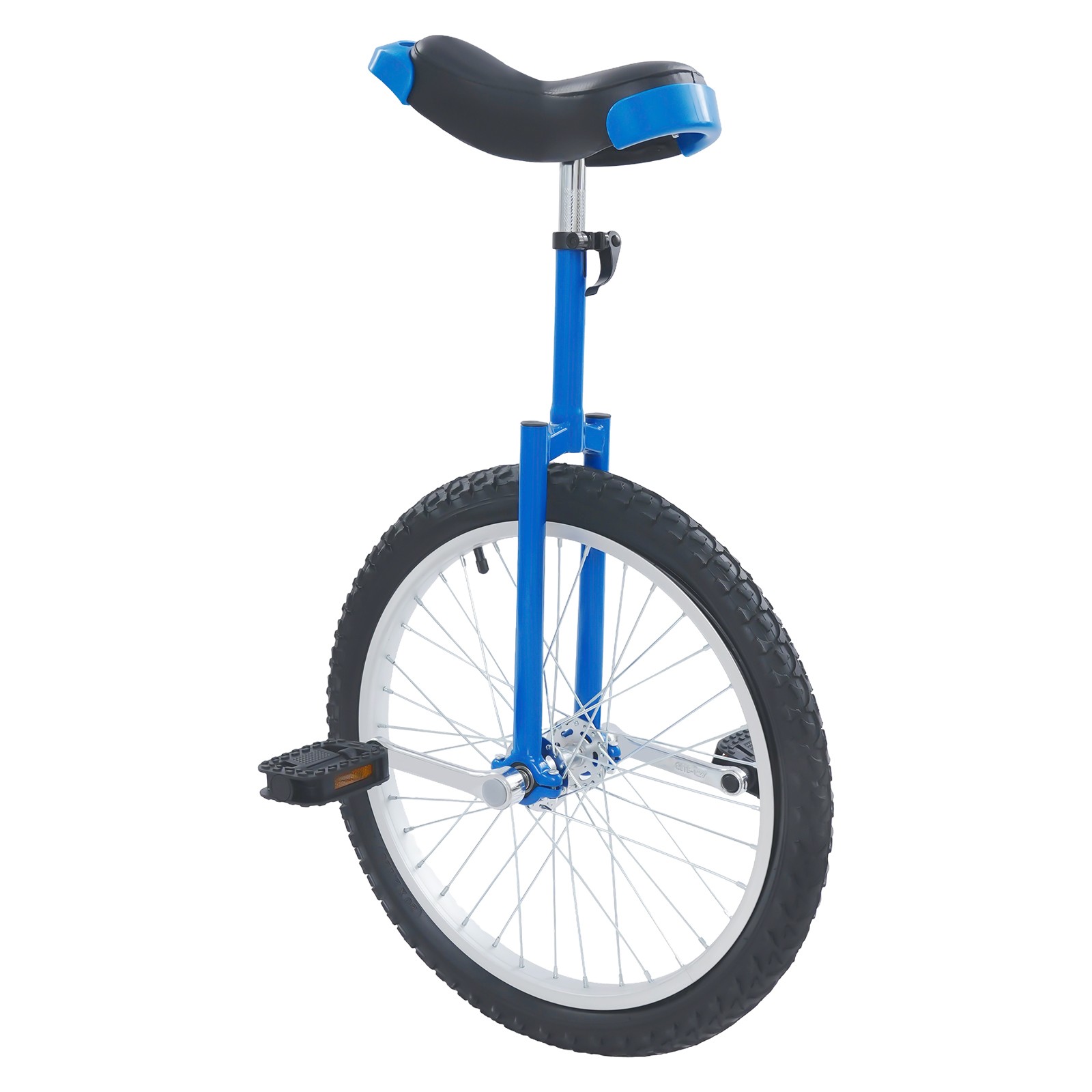Blue 20inch Unicycle with Adjustable Height 78-90cm,Lightweight Outdoor Unicycle