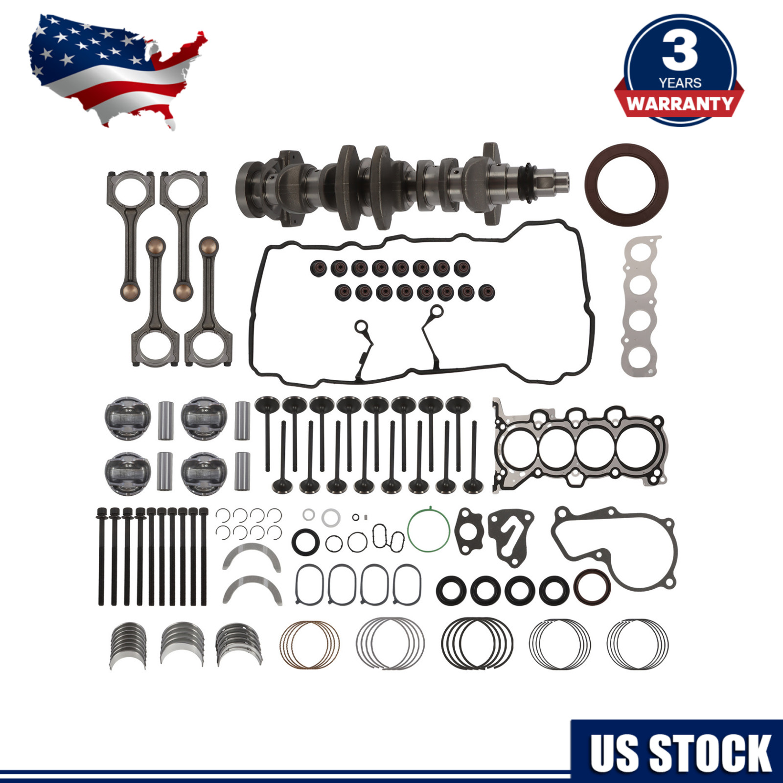 G4NC 2.0L Engine Overhaul Rebuild Kit For Hyundai Elantra Tucson/Kia Soul Forte5