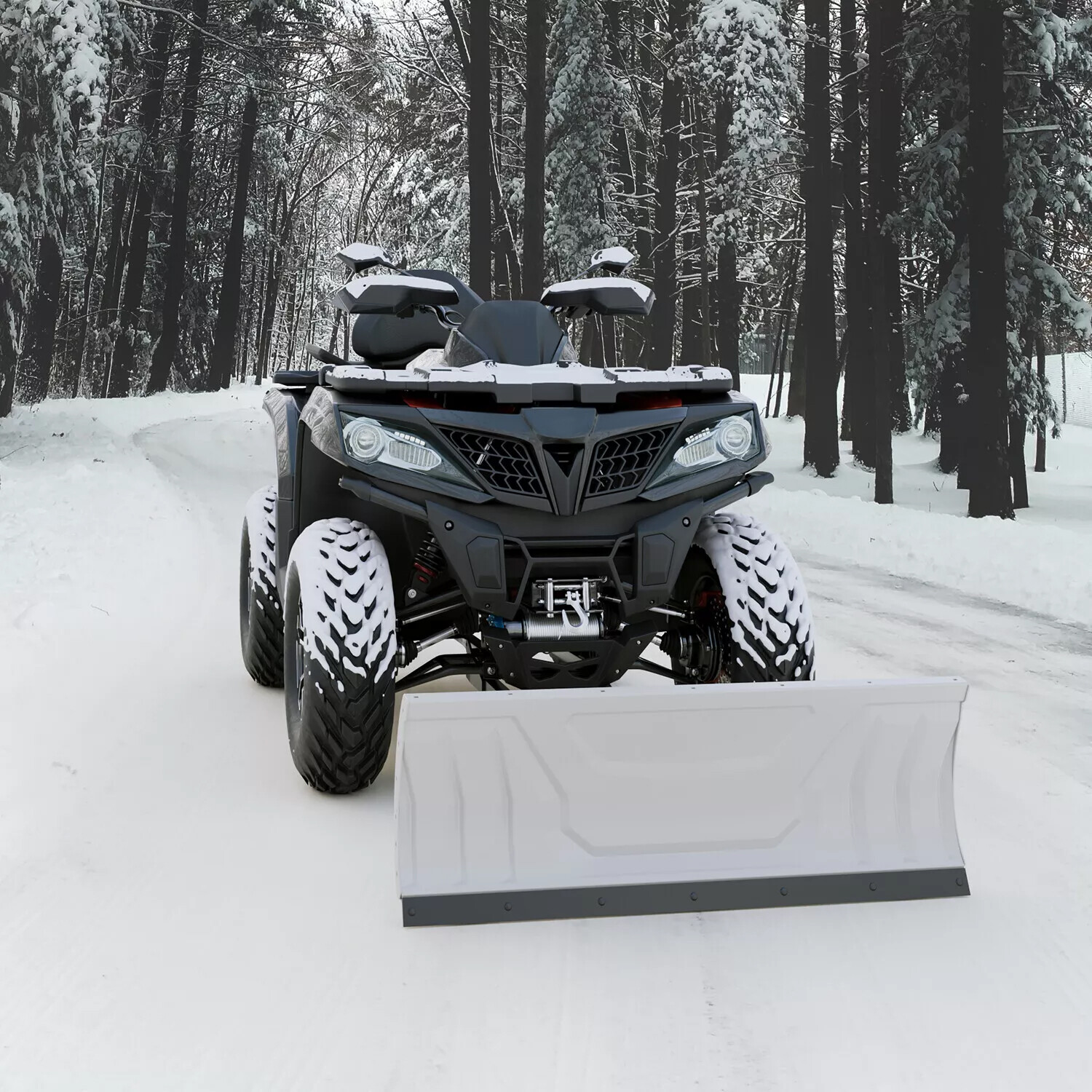 Snow Plow Blade Universal Kit Adjustable 48" For Honda Kawasaki Polaris ATV