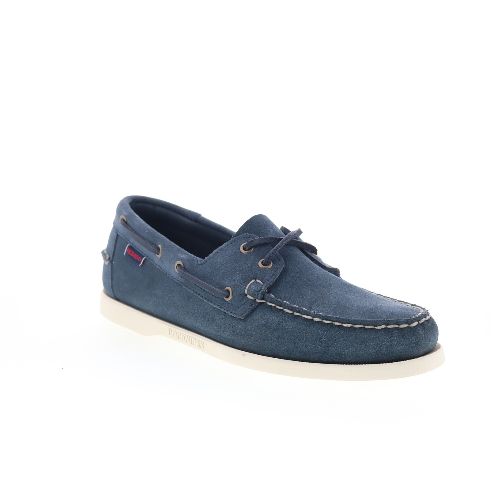 Sebago Portland Roughout Mens Blue Suede Loafers & Slip Ons Boat Shoes