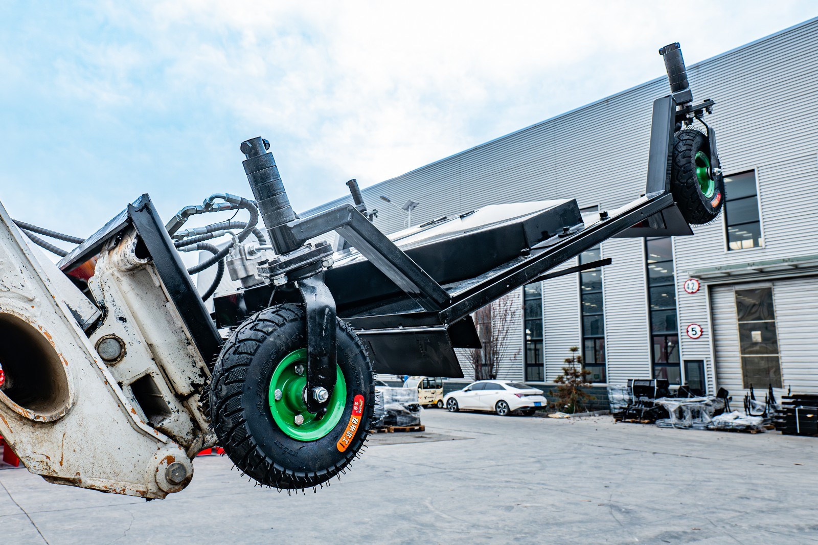 Finish Mower Attachment Fit BobCat Skid Steer 3 Blades Heavy Duty Finish Mower