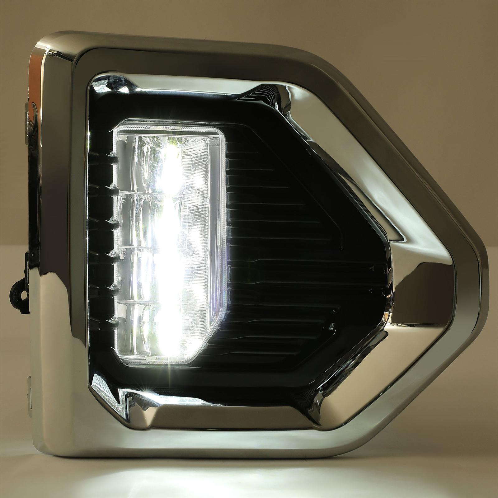 Fog Lights Lamp LED W/Chrome Bezels For GMC Sierra 1500 Denali 2019-2022