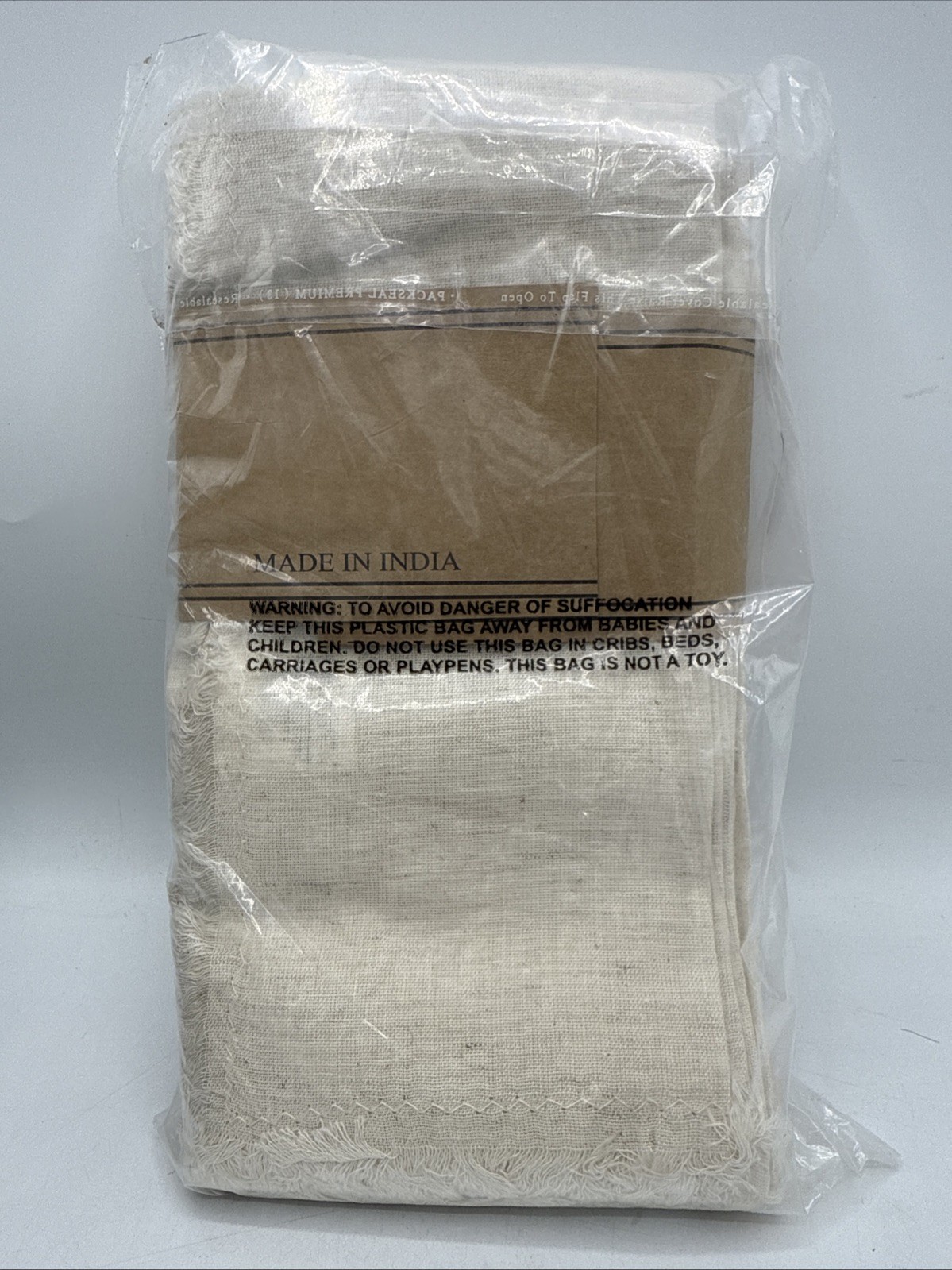 Accent Home 12 Pack Natural Cotton Linen Napkin Set 18”x18” NEW!