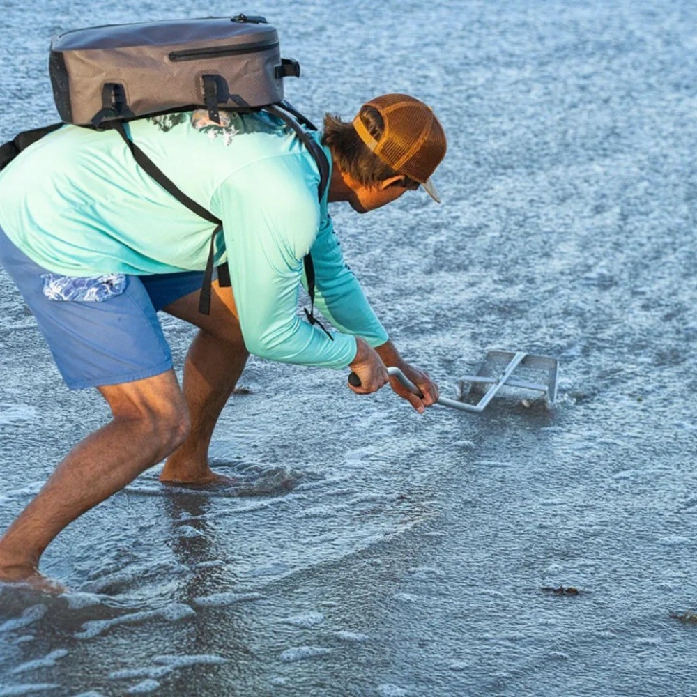 Sand Flea Rake – Galvanized Steel Basket with Aluminum Handle