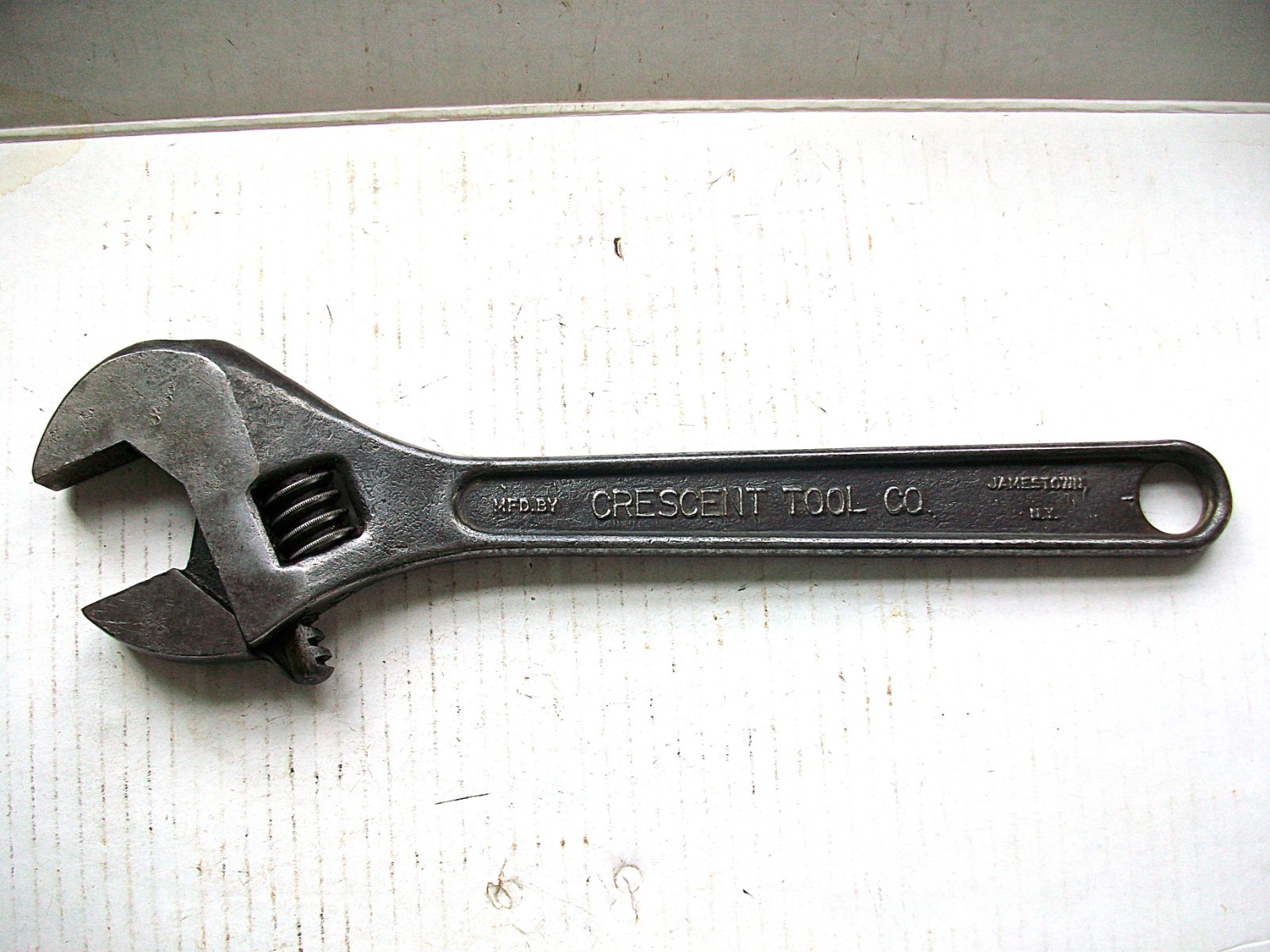 Vintage 15" Thick Jaw Crescent Tool Co. Adjustable Wrench Jamestown NY USA