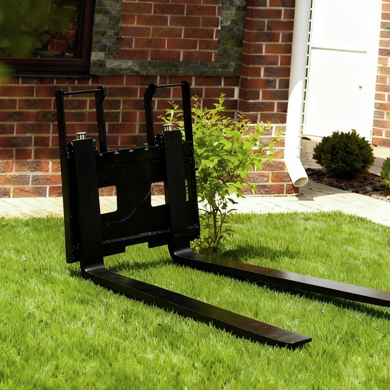 Pallet Fork for 1-2T Mini Excavator, Adjustable Stabilizer Bar, Free Shipping