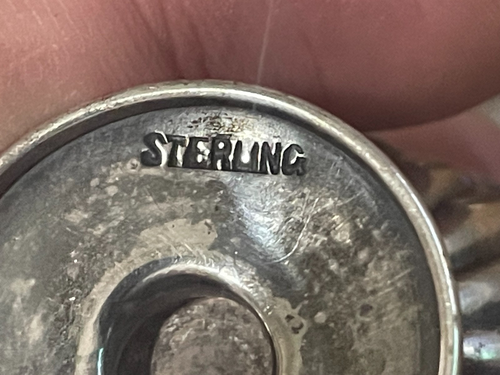 STERLING SILVER FOOTED SALT DIP SALT CELLAR 16 g