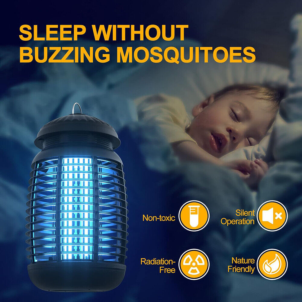 Bug Zapper 4300V Electronic Mosquito Zapper for Outdoor and Indoor Waterproof US