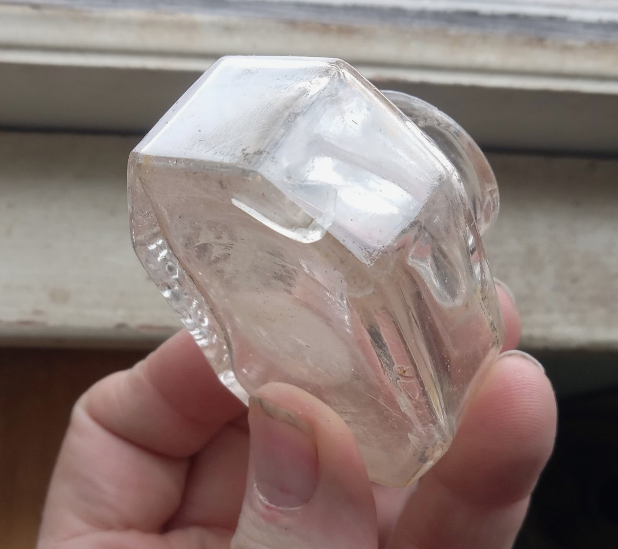 RARE N.C.R.CO DAYTON,OHIO (NATIONAL CASH REGISTER CO) 8 SIDED 1890s INK BOTTLE