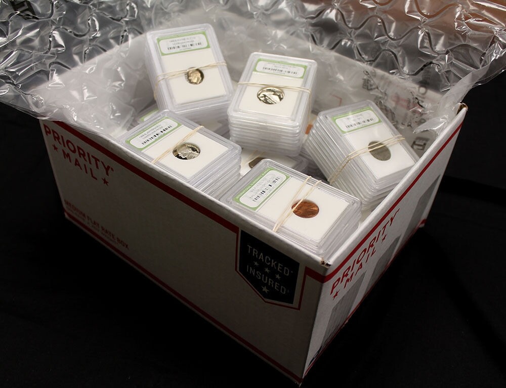 Huge Crazy Mixture of Over 100 Slabbed Coins. BU, Proof and Circulated US Coins