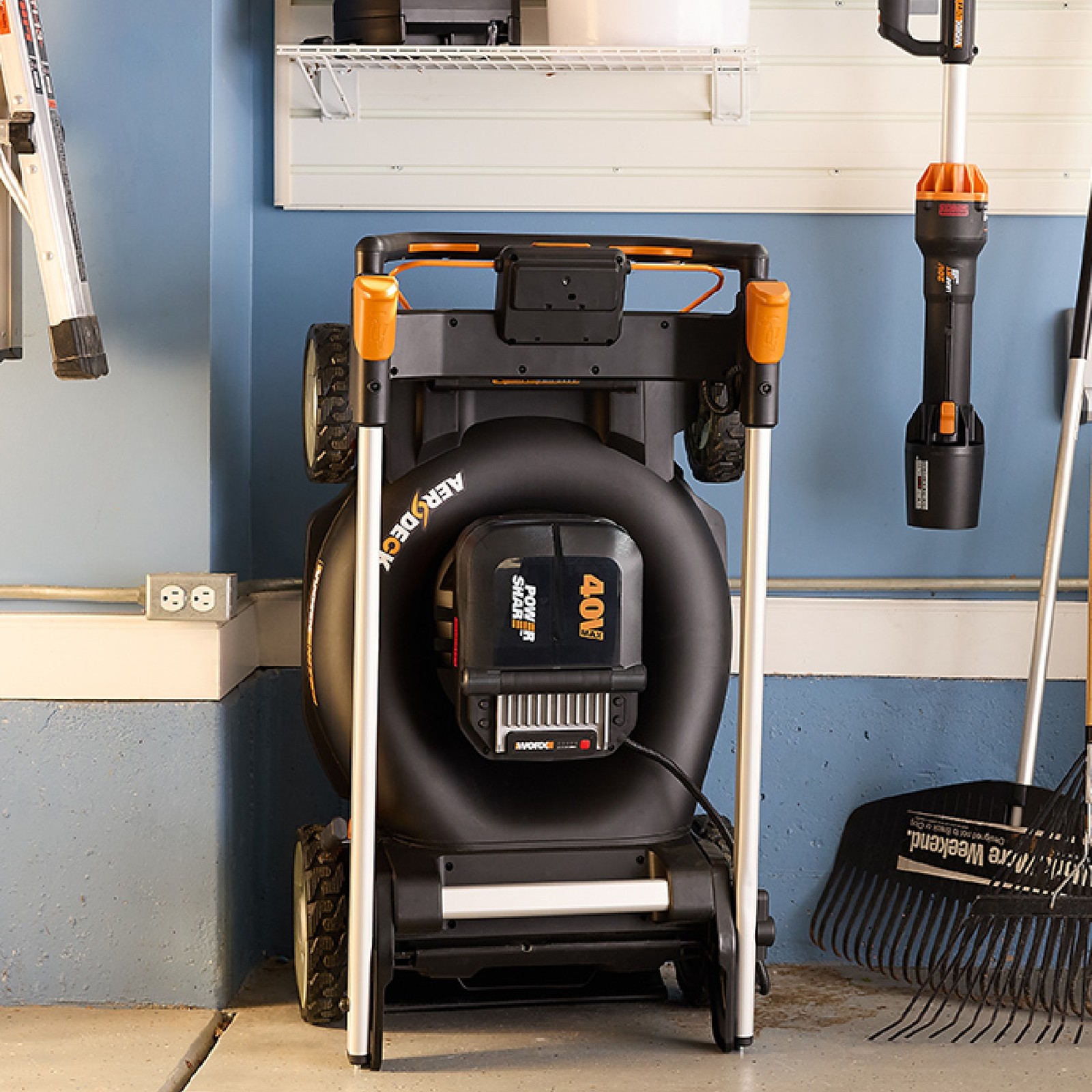 Worx Nitro 40V 21" Cordless Self-Propelled Lawn Mower with Brushless Motor