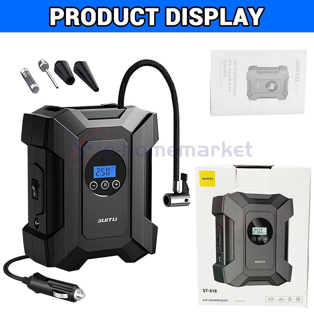 Car Air Tire Pump Inflator Portable Compressor Digital Electric Auto 150PSI 12V