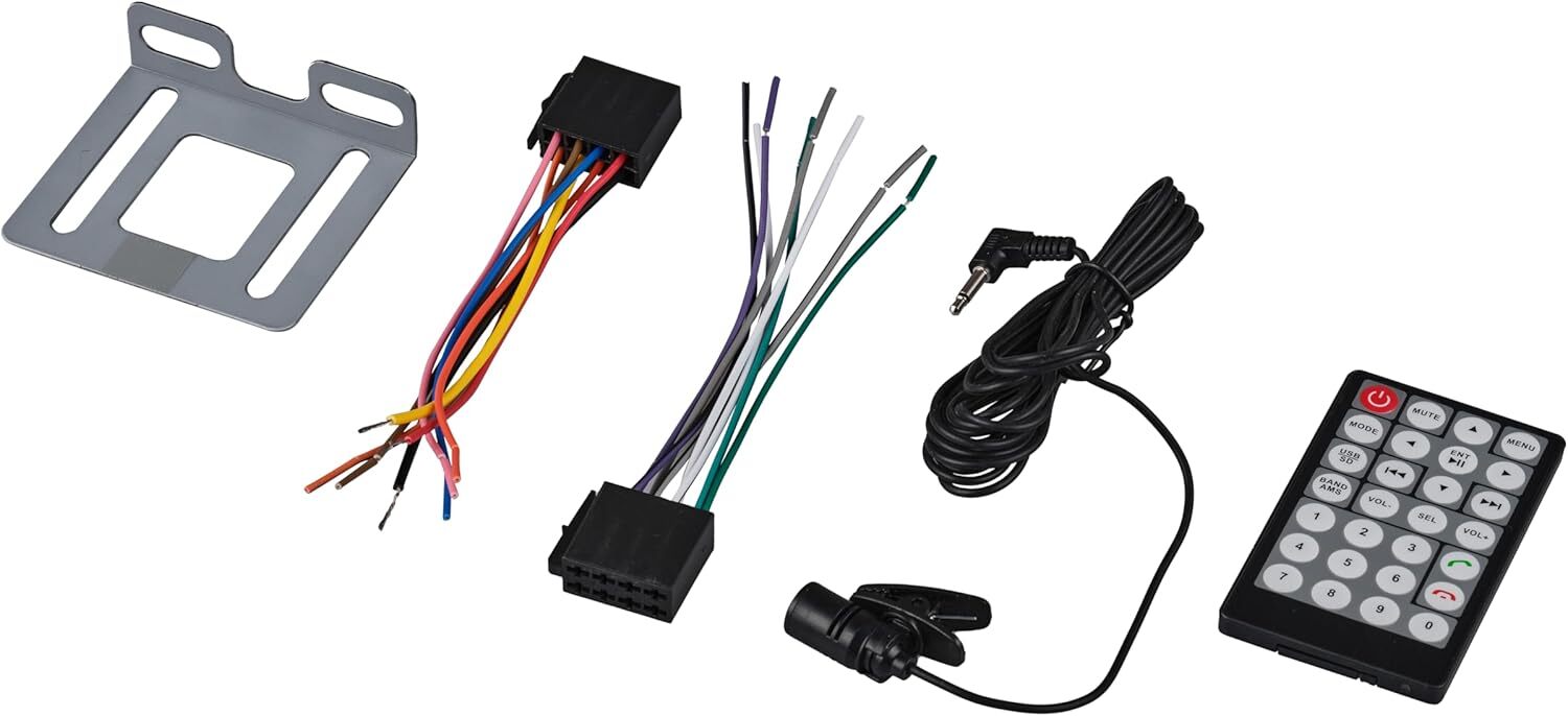 BLACK DIAMOND 6.2" Mechless Touch Screen Double Din Car Stereo Radio with BT