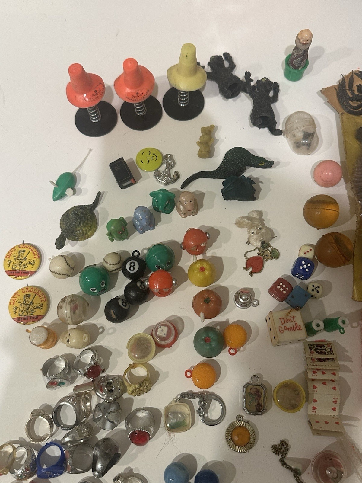 Vintage Gumball Machine Trinkets Toys Mixed Lot