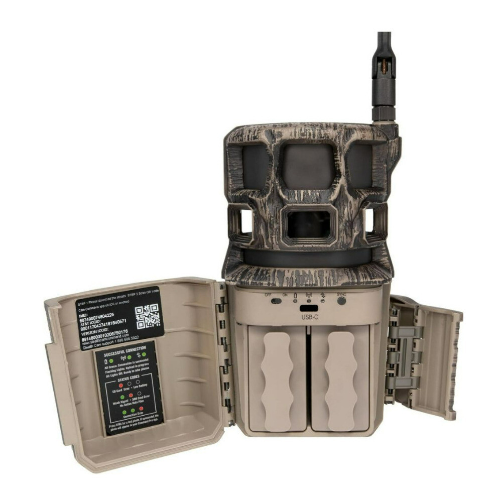 Stealth Cam Revolver Pro 2.0 360-Degree 40MP Cellular Camera (Brown) Bundle