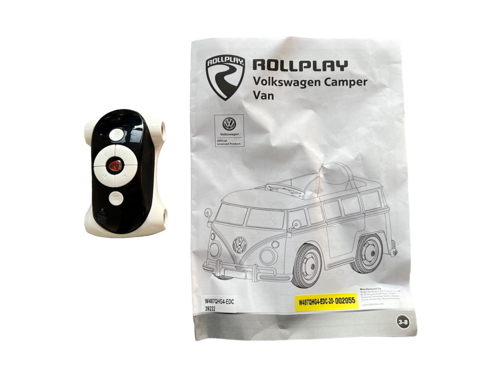 VW T1 Bulli Blue ROLLPLAY Kids Electric Car Battery Powered