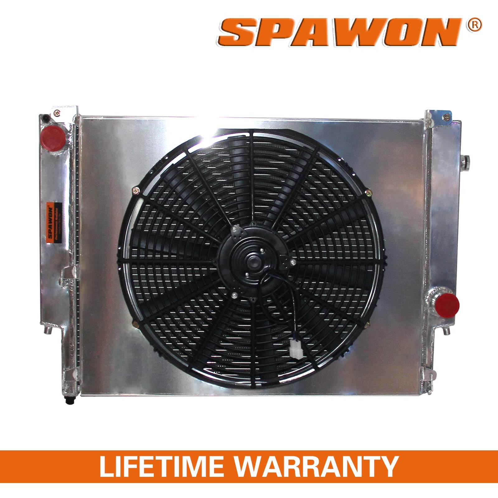 SPAWON Radiator For BMW 325i 328i 323i Z3 92-01 +Fan shroud Aluminum 2Row MT