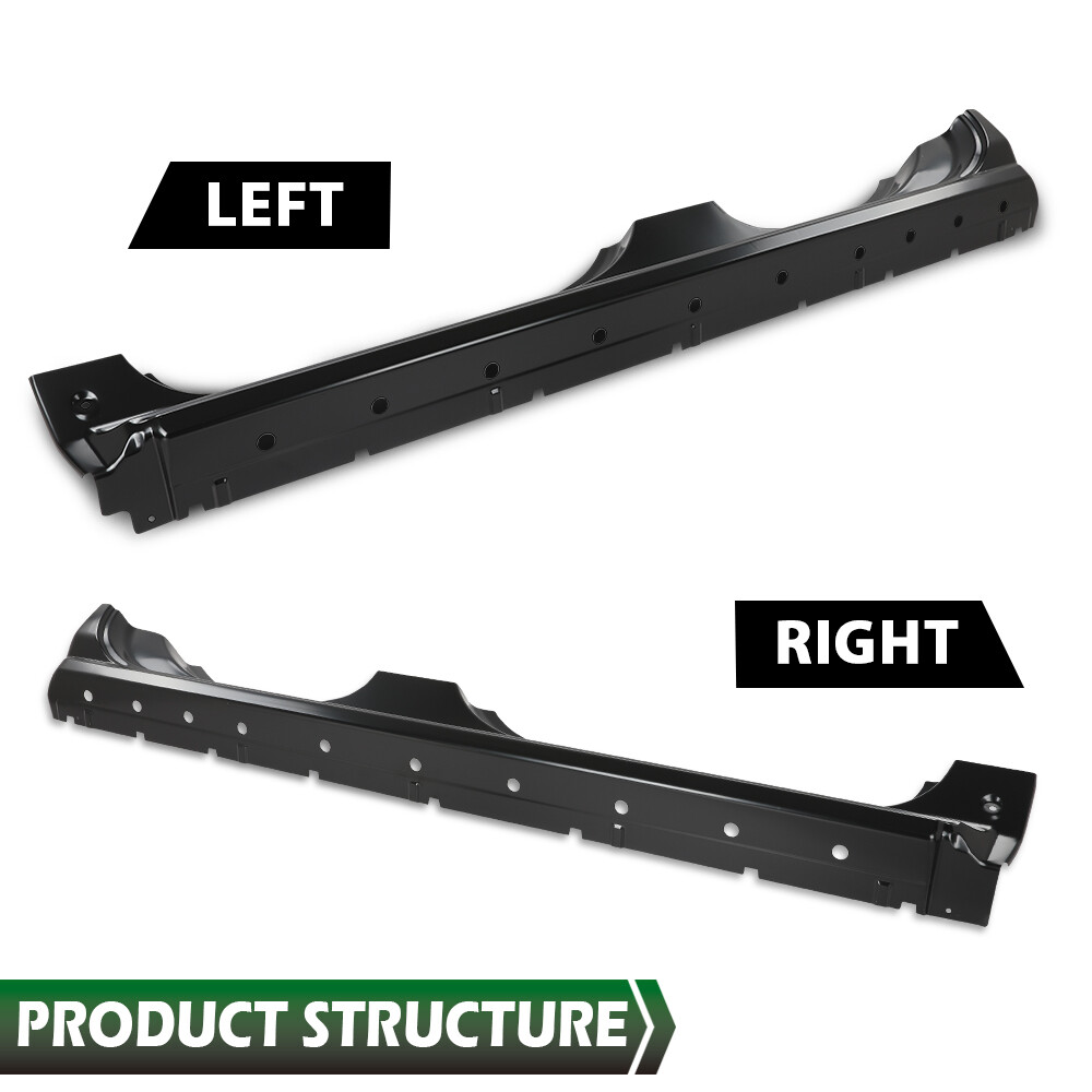 Fit For 14-18 Chevry Silverado GMC Sierra Extended Cab Rocker Panel Left+Right