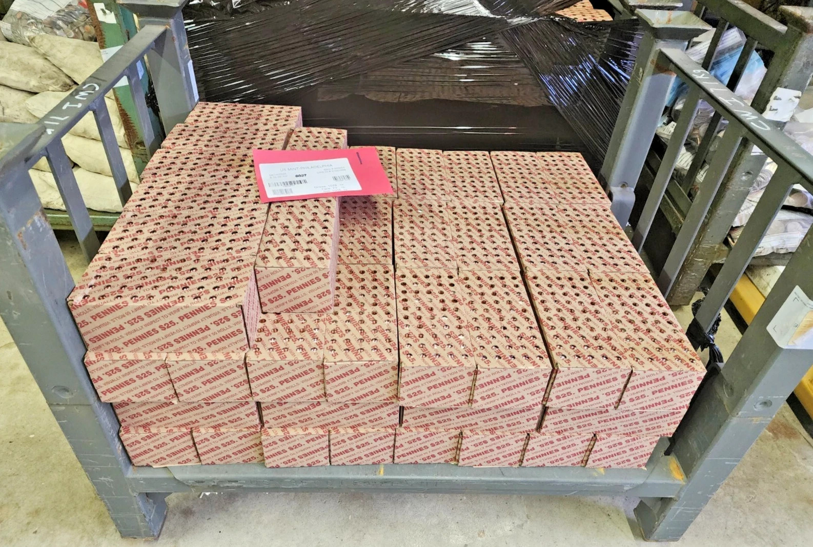 2025 (BU) UNCIRCULATED P & D MINT LINCOLN CENT ROLLS SET OF 8 (400 COINS)