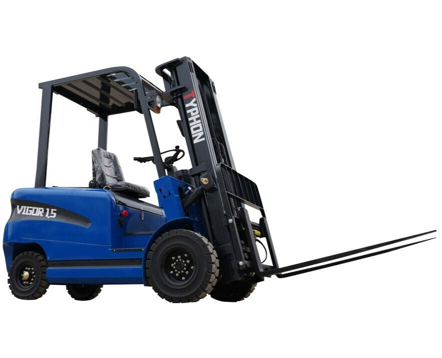 New 1.5 Ton Rated Capacity TYPHON Electric Forklift Lifter w Side Shift, 3 Stage