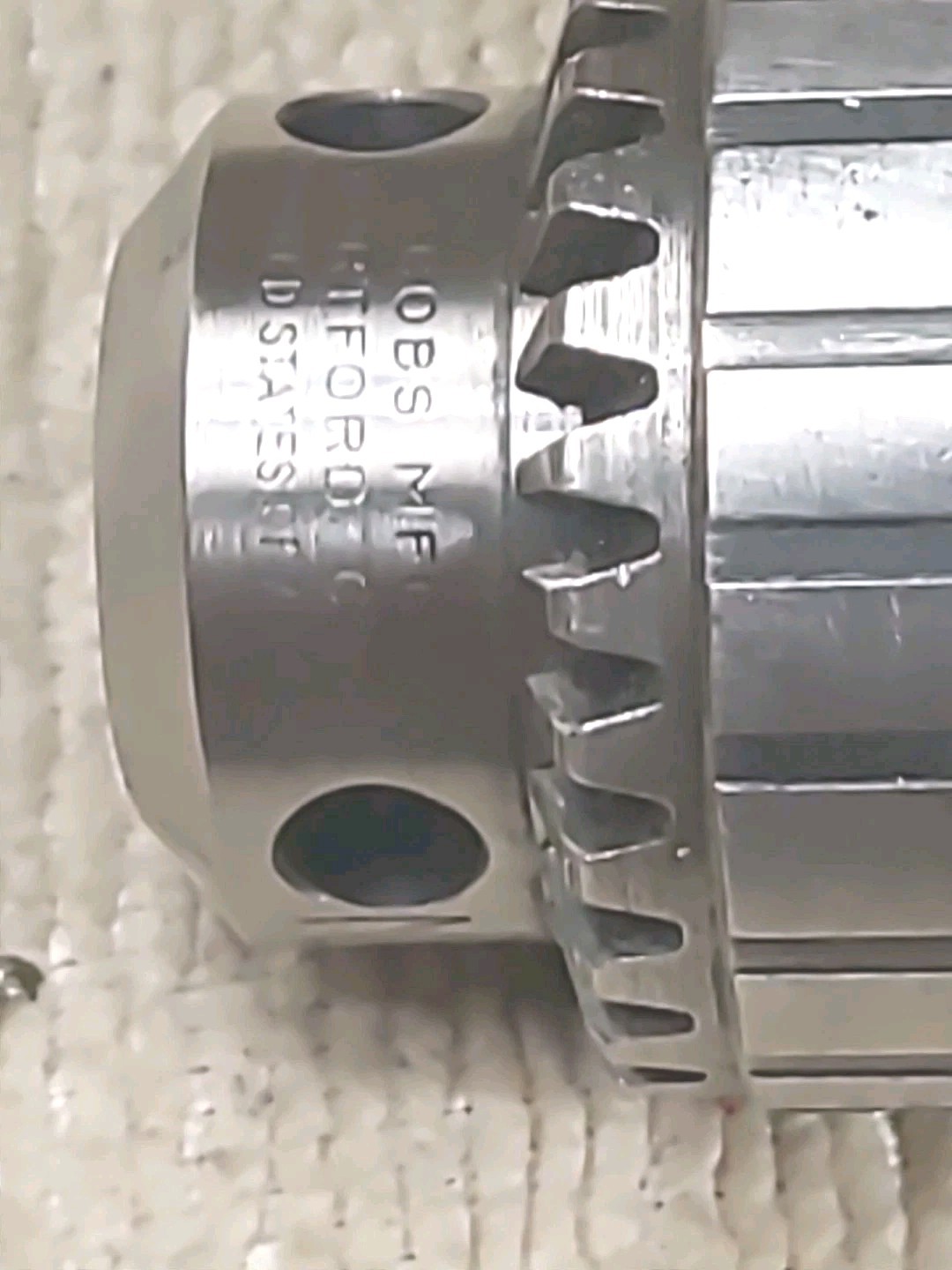 Jacobs 8-1/2 Heavy Duty Ball Bearing Super Chuck, 5/8" Shank w/ Jacobs Key.