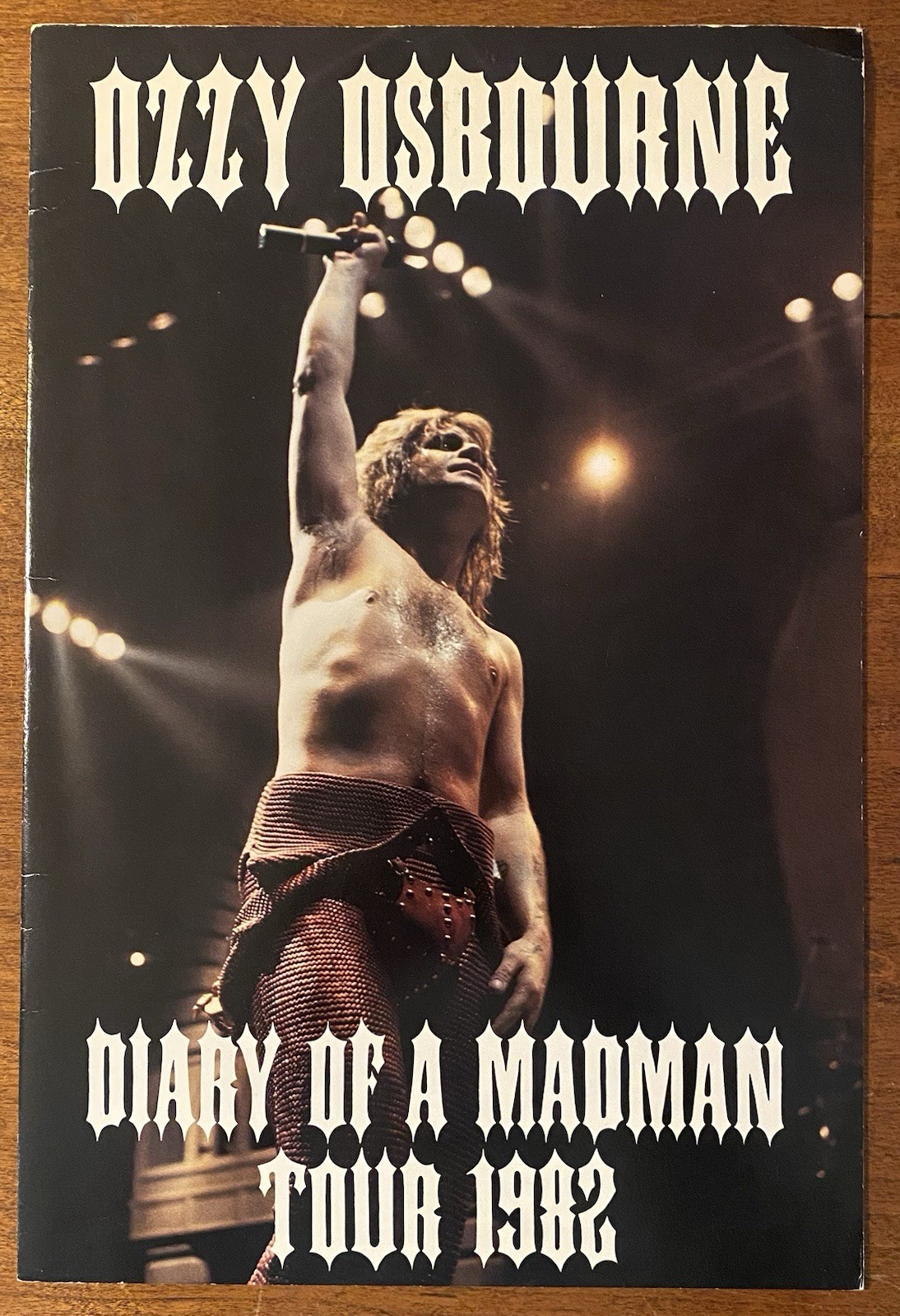 OZZY OSBOURNE Diary Of A Madman 1981-82 US Tour CONCERT PROGRAM Randy Rhoads