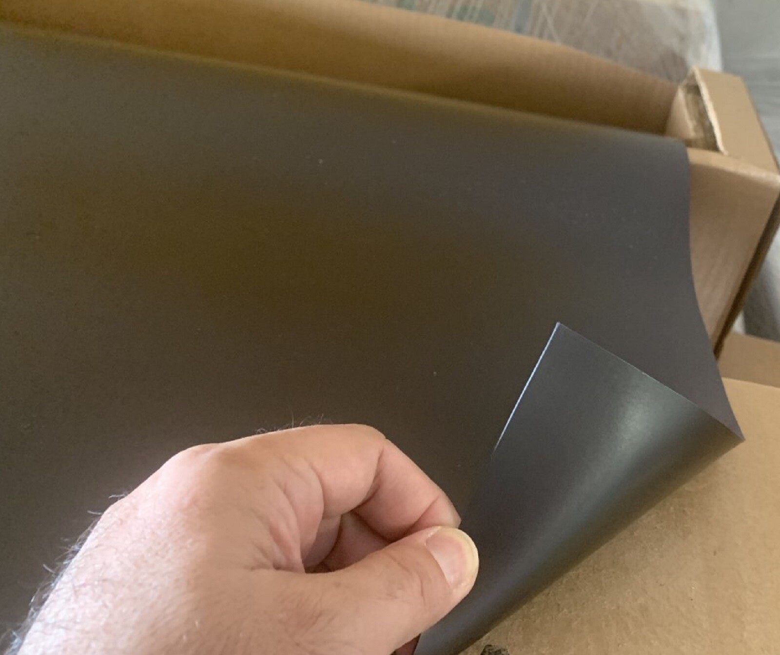 1 BLANK MAGNETIC SHEET - BEST CAR MAGNET ROLL 12" X 50 FT  - 30 MIL Black Black