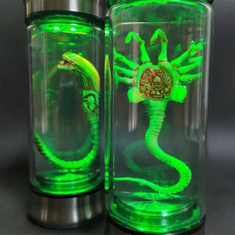 USA Alien Jar Xenomorph Specimen Facehugger Embryo Glass Jar Movie Prop Replica