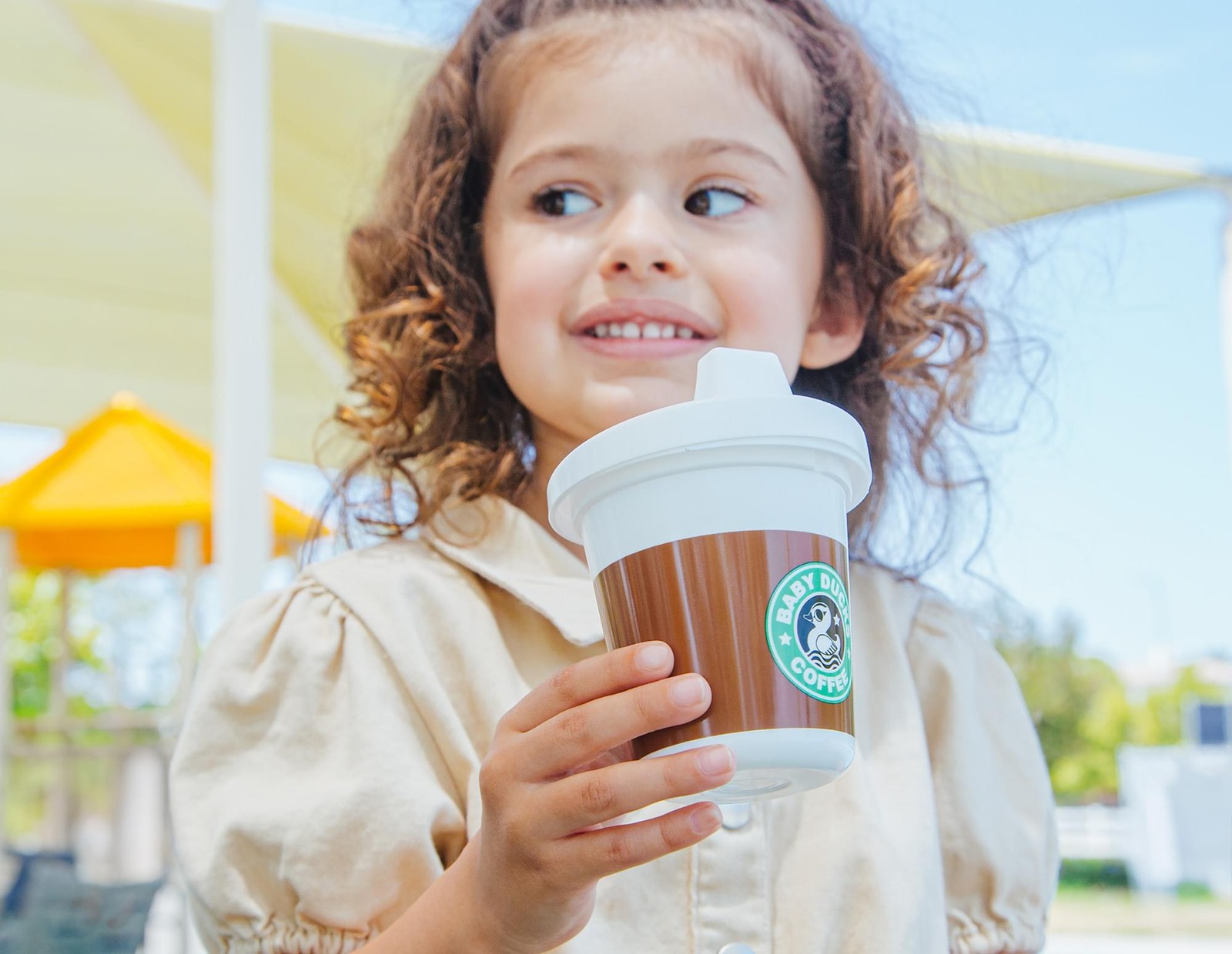 Baby Ducks Coffee Rise & Shine Toddler Sippy Cup | Holds 4 Ounces