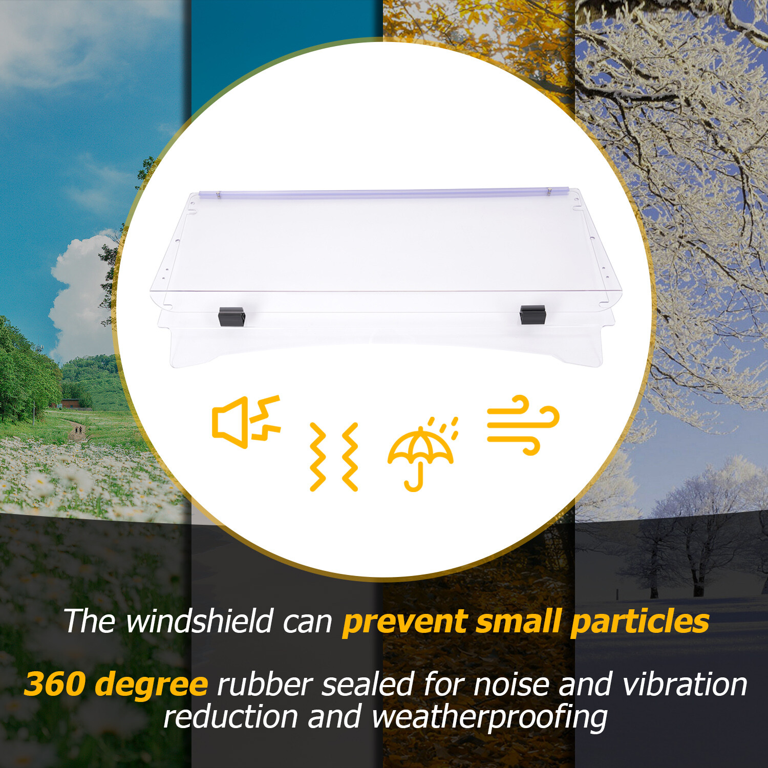 For ICON I20 I40 I60 I20L I40L I60L Golf Cart Folding Clear Windshield PC New