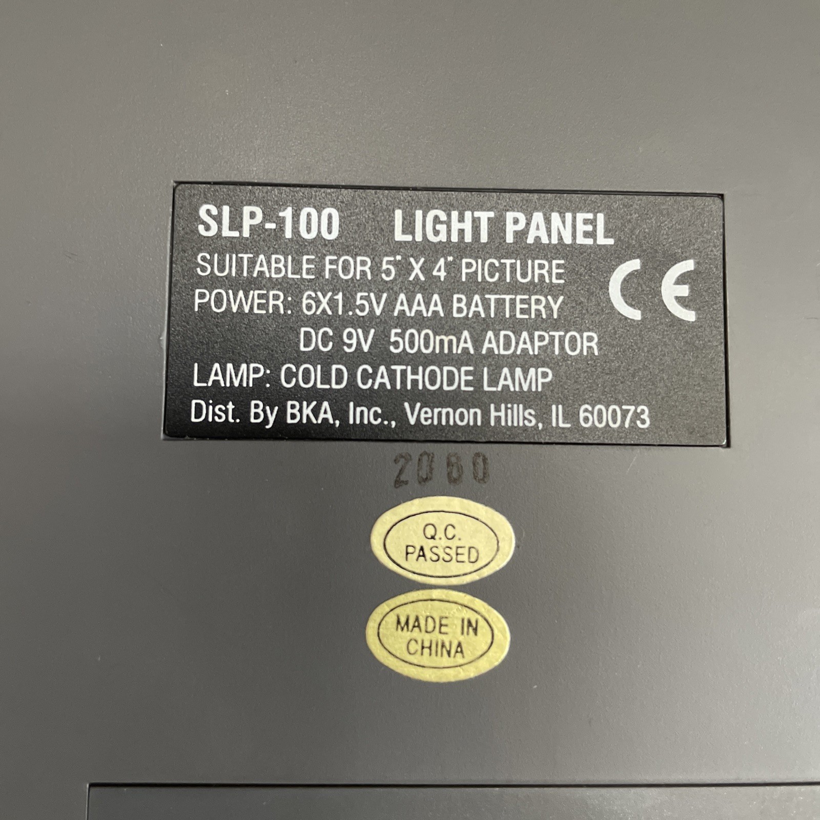 Kalt Light Panel Pad 5 x 4 Inch Screen Adapter Plug And Battery Powered